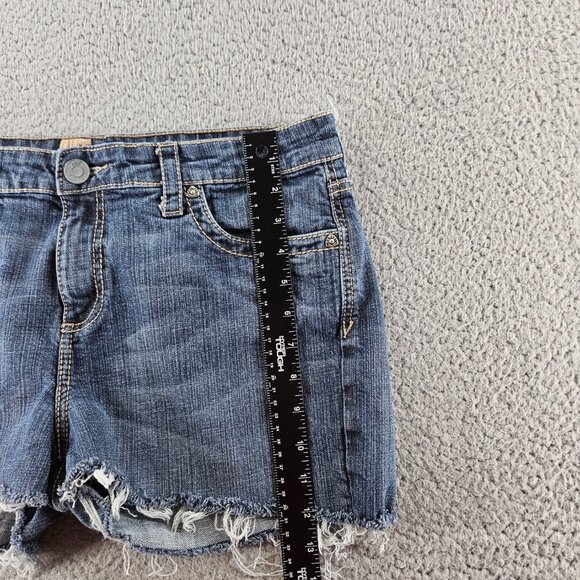 Kut From The Kloth Shorts Womens 14 Blue Cut Off Frayed Hem Distressed Stretch - Picture 13 of 16